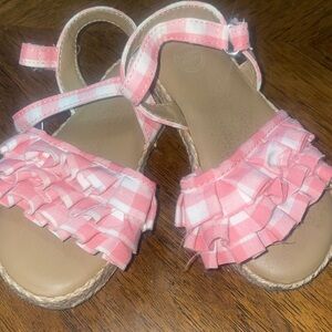 Toddler plaid sandals